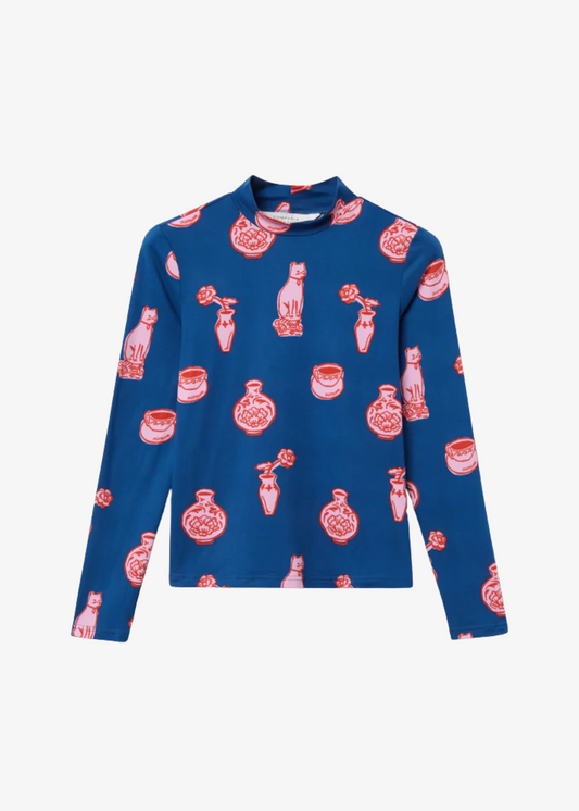 Compañia Fantastica - Cat Ceramics Long Sleeve Top