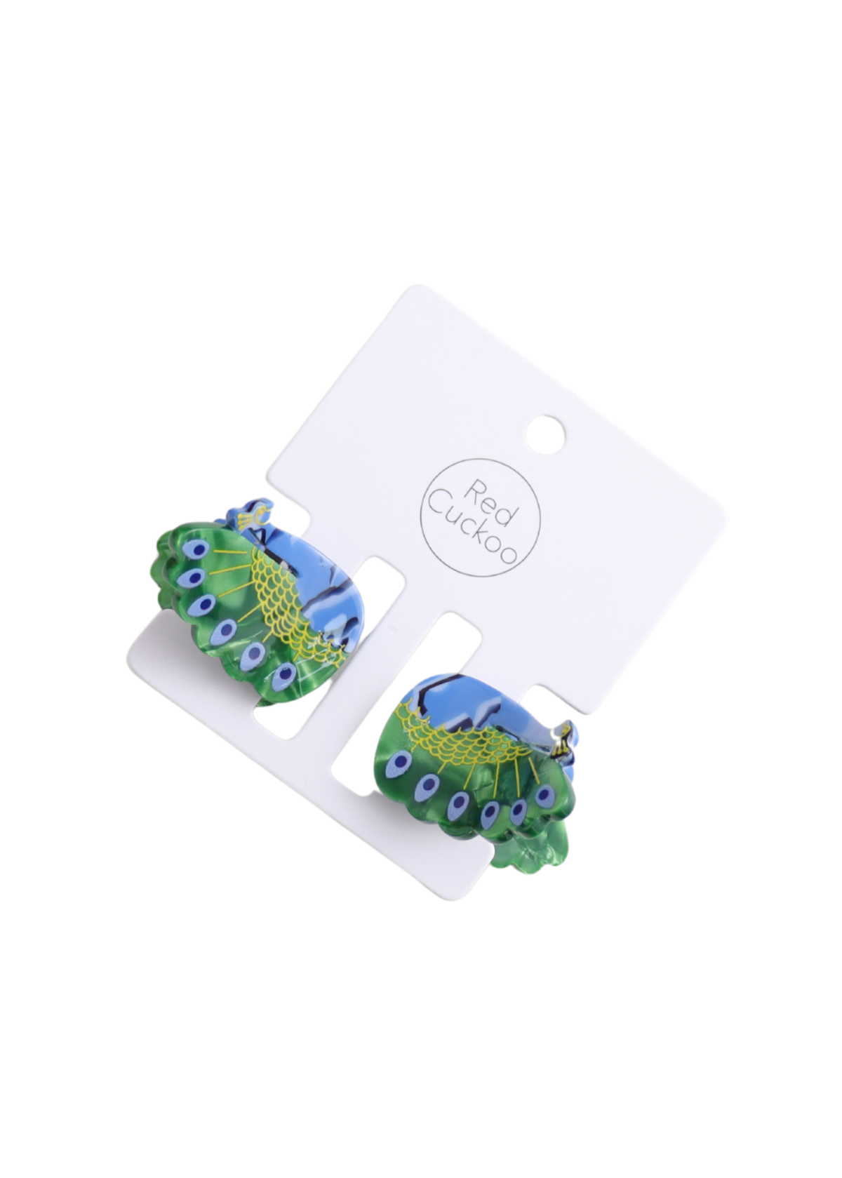 The Edit - Peacock Hair Claw Clips Duo