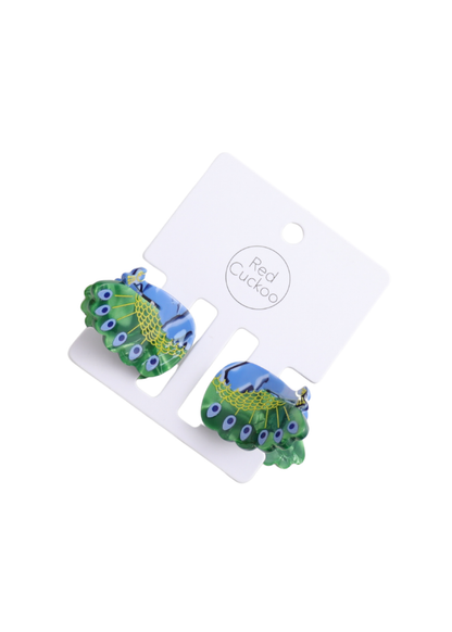 The Edit - Peacock Hair Claw Clips Duo