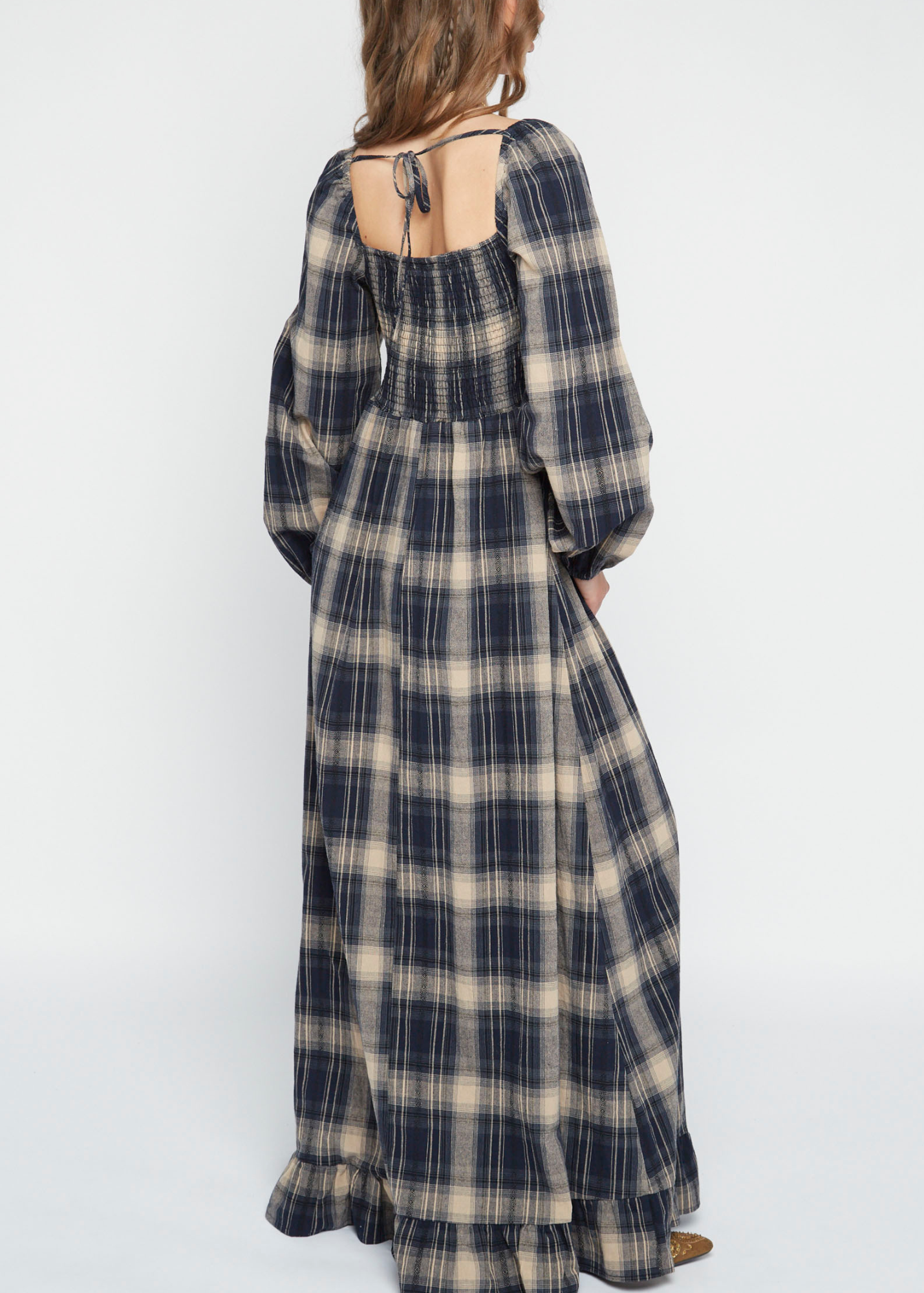 Daisy Street - Shella Check Maxi Dress