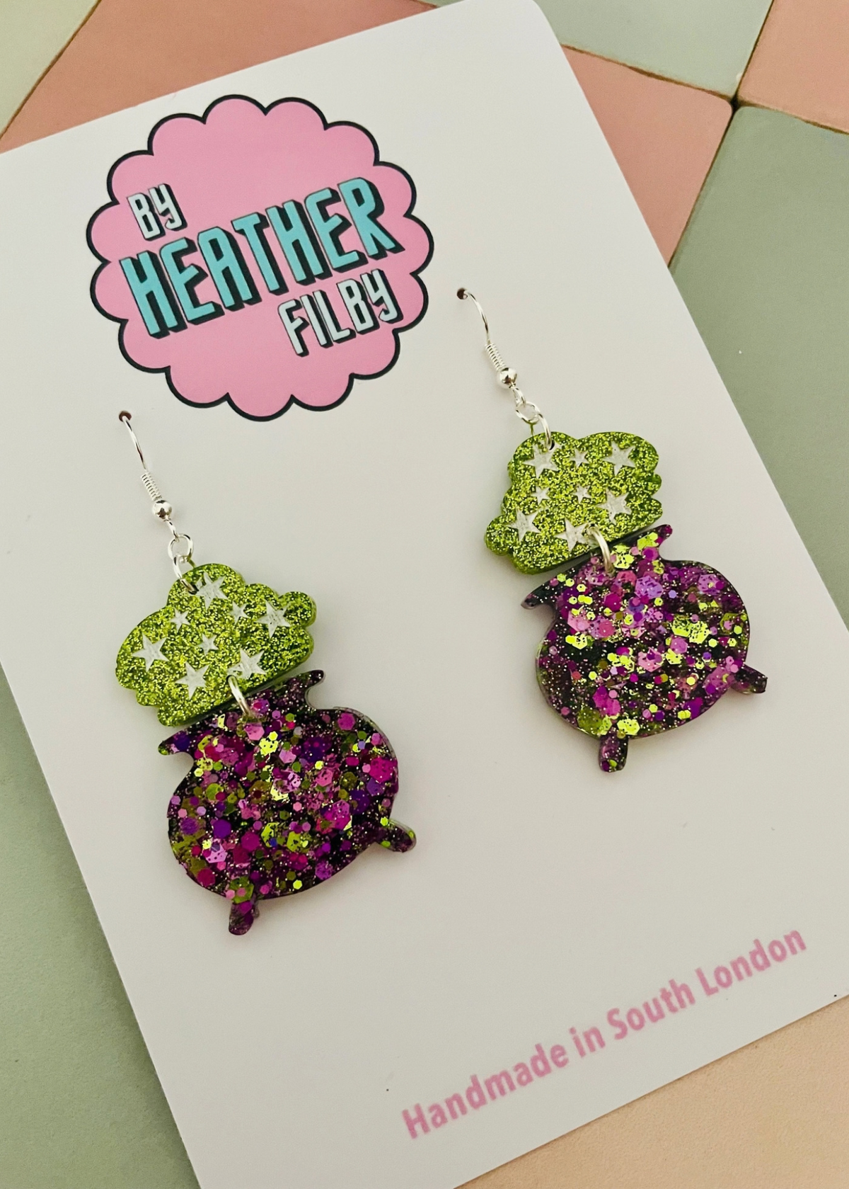 By Heather Filby - Cauldron Earrings