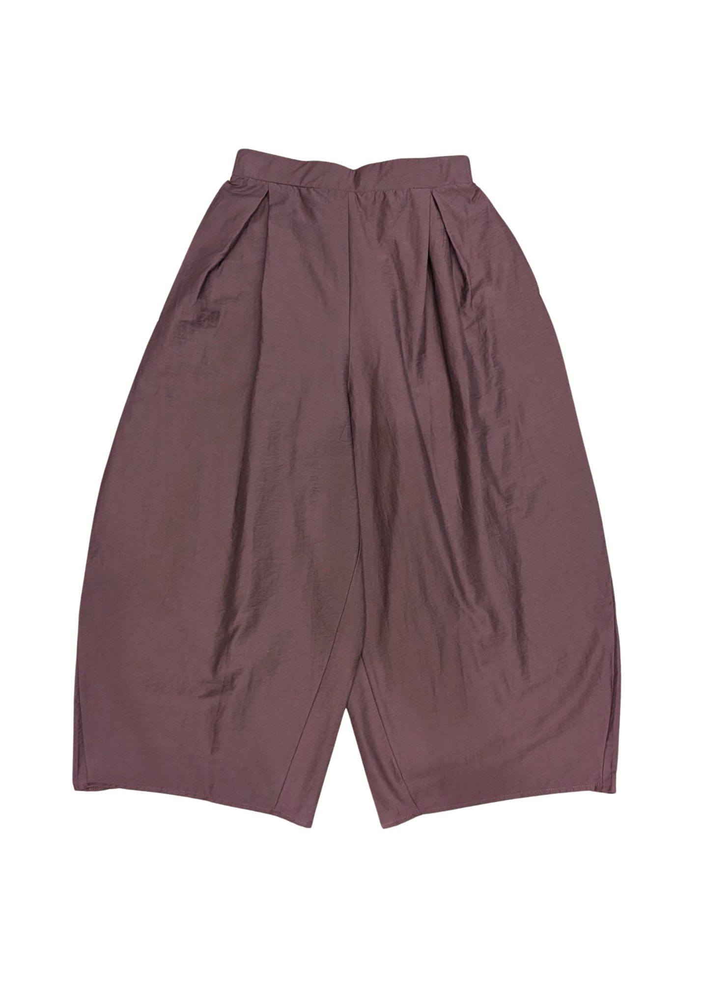 The Edit - Brown Barrel Cocoon Trousers