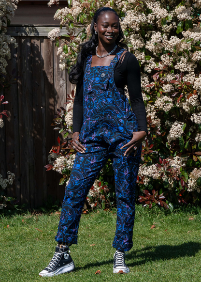 Rebel Romance - Celestial Dreams Stretch Twill Dungarees