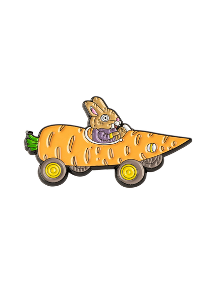 Magpie - Richard Scarry Carrot Car Enamel Pin
