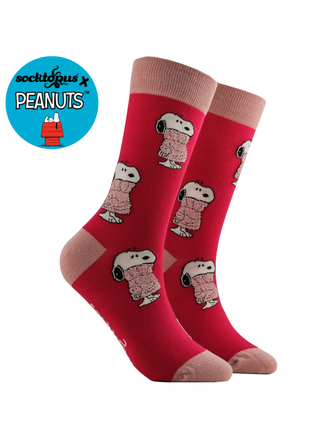 Socktopus - Cosy Pink Jumper Peanuts Socks