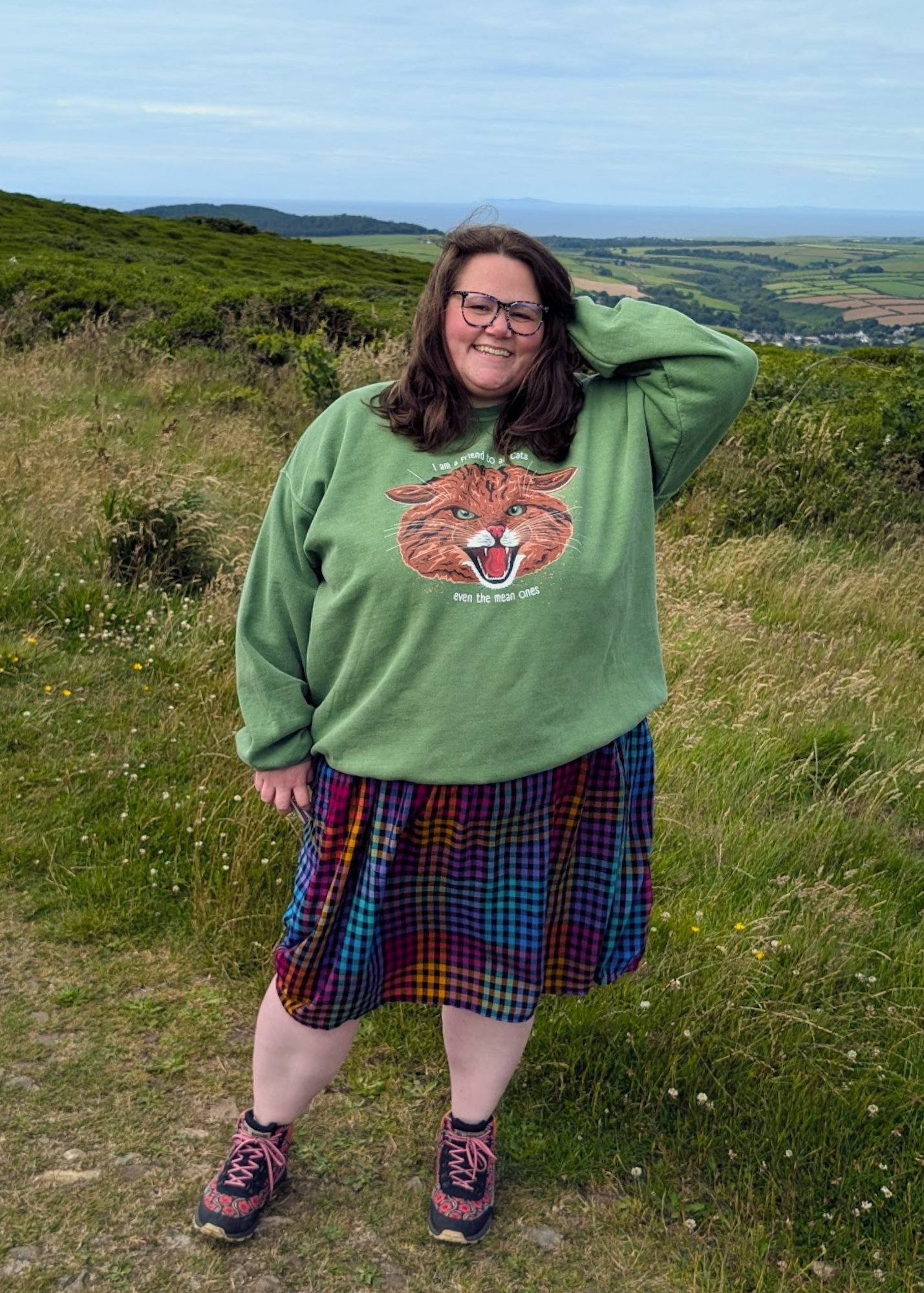 Home of Rainbows - "I'm A Friend To All Cats" Scottish Wildcat Sweater