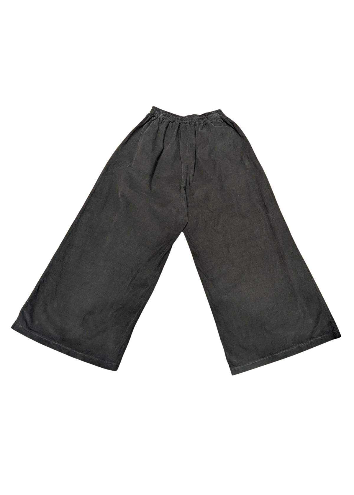 The Edit - Olive Green Corduroy Wide Leg Trousers