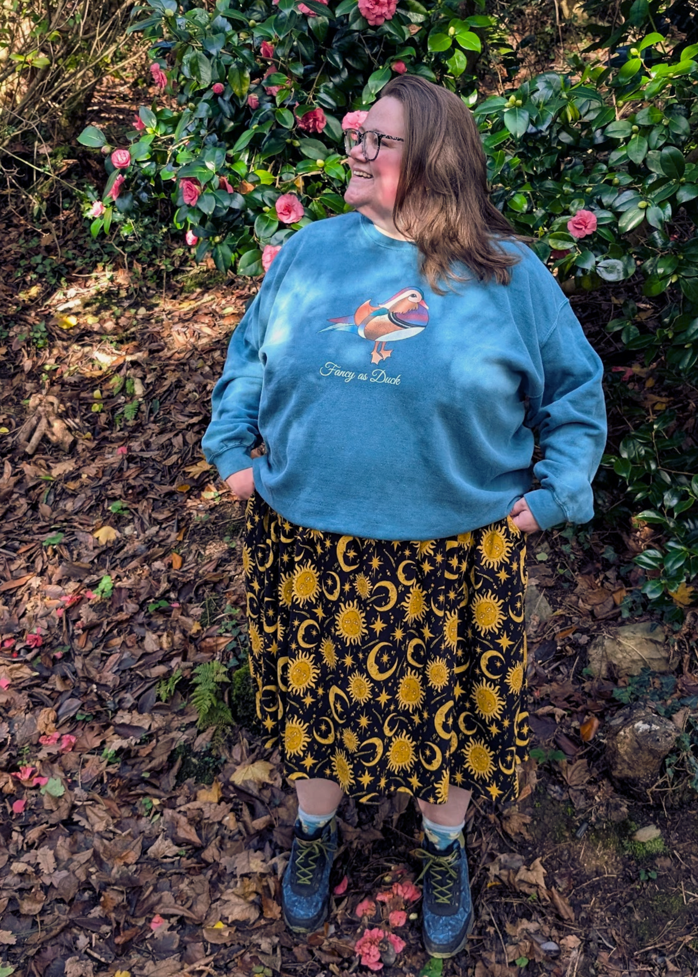 Home of Rainbows - Fancy As Duck Sweater in Teal