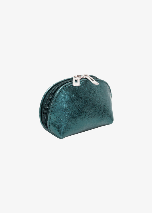 The Edit - Metallic Deep Teal Pouch Purse