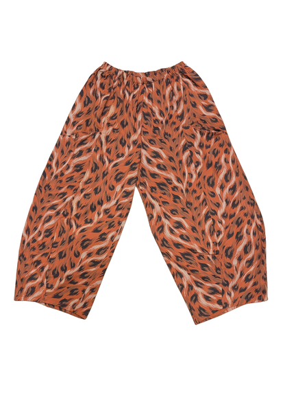 The Edit - Orange Big Cat Jersey Cocoon Trousers