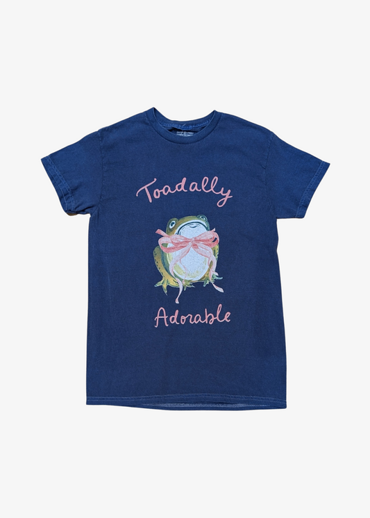 Daisy Street - Toadally Adorable Graphic Navy Tee