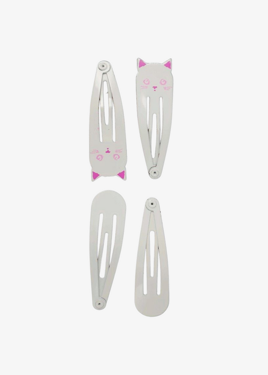 The Edit - Cat Hair Slides Set of Four