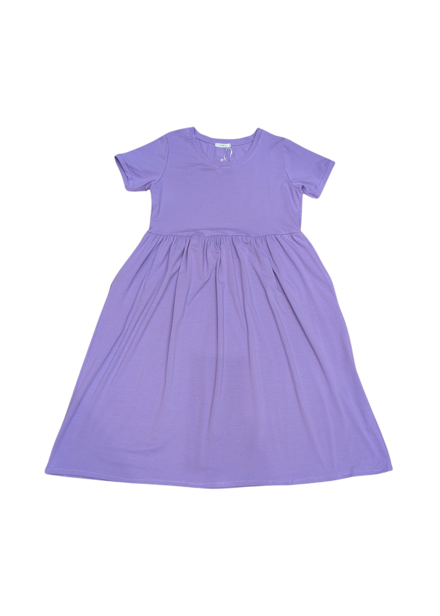 The Edit - Soft Lilac Smock Dress with Pockets
