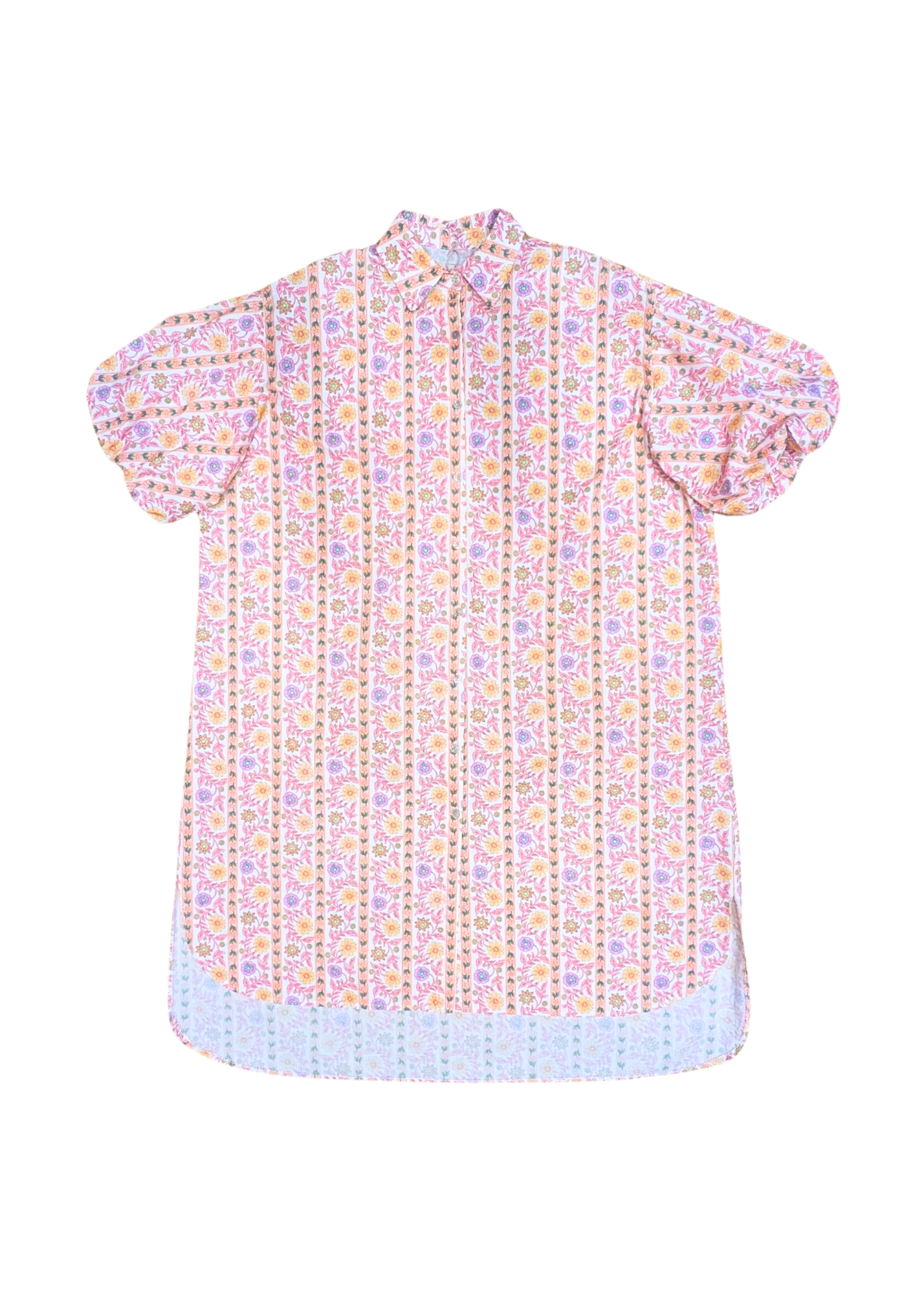 The Edit - Pastel Wallpaper Flower Print Shirt Dress