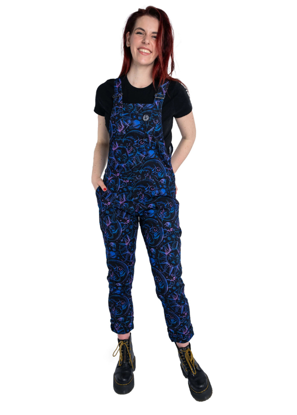 Rebel Romance - Celestial Dreams Stretch Twill Dungarees