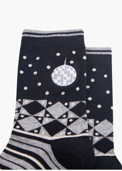 Sock Talk - Embroidered Disco Ball Socks