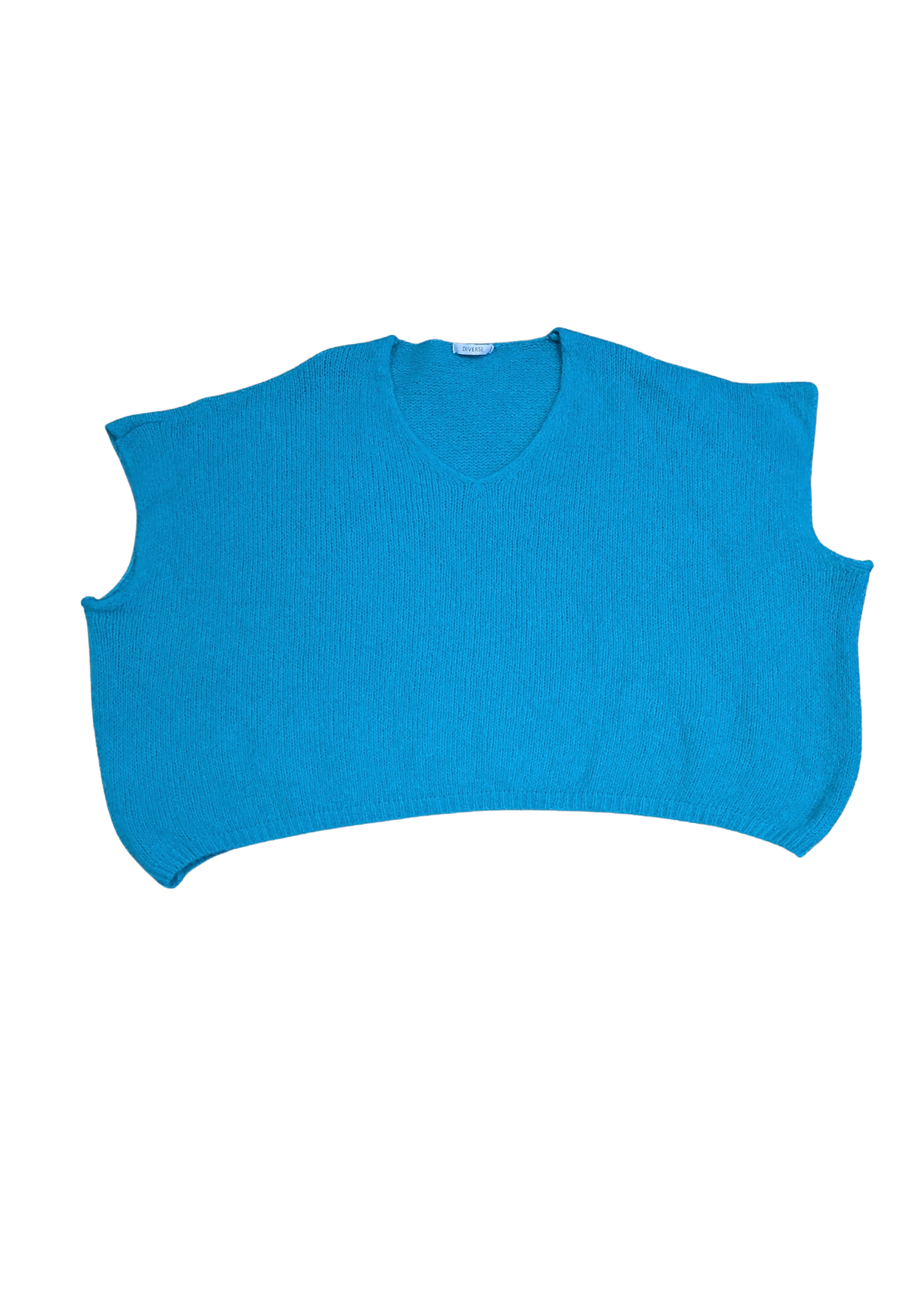 The Edit - Oversized Teal Knitted Vest