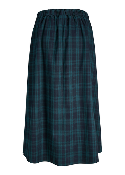 JJXX - Black Watch Style Tartan Checked Midi Skirt