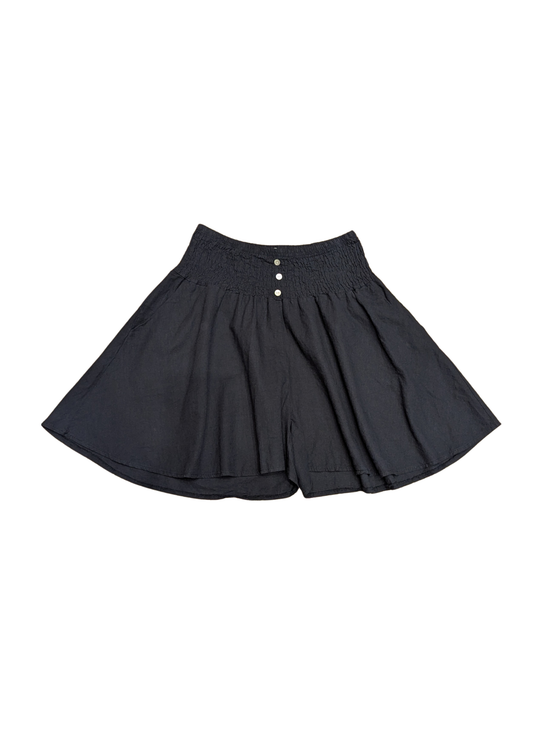 The Edit - Black Flared Shorts
