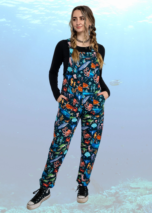 Run & Fly - Ocean Stretch Twill Dungarees