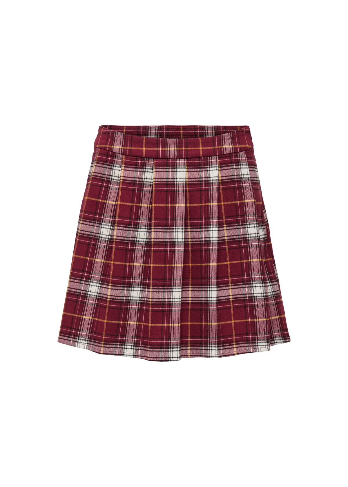Only - Red & White Checked Mini Skirt