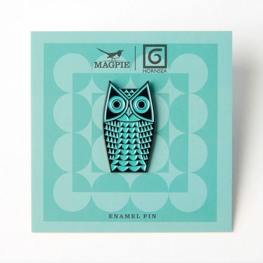 Magpie X Hornsea - Blue Owl Enamel Pin