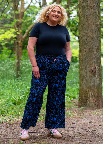 Rebel Romance - Celestial Dreams Cropped Wide Leg Trousers
