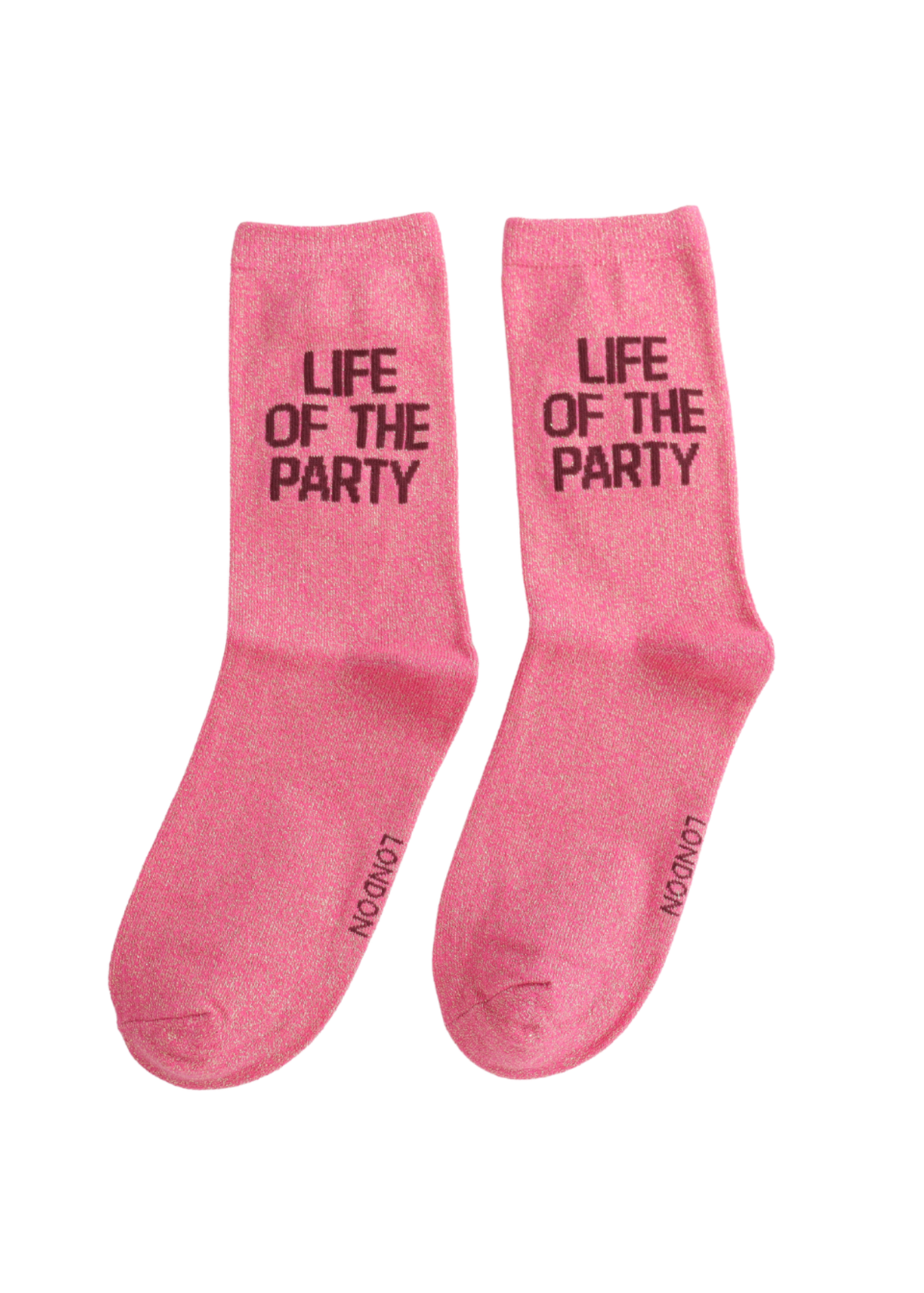 Miss Sparrow - Glitter Statement ‘Life of the Party’ Socks
