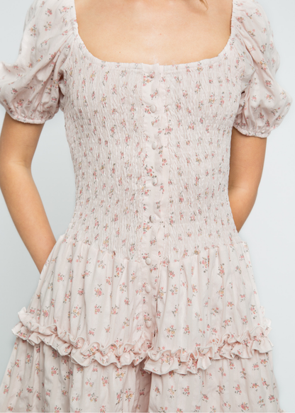 Daisy Street - Mae Floral Frill Mini Dress