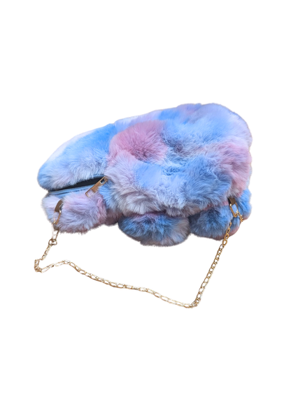 The Edit - Blue Tie Dye Teddy Bag