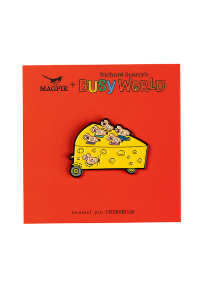 Magpie - Richard Scarry Cheesecar Enamel Pin