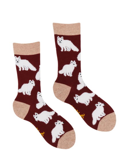 Socktopus - Fluffy Arctic Foxes Socks
