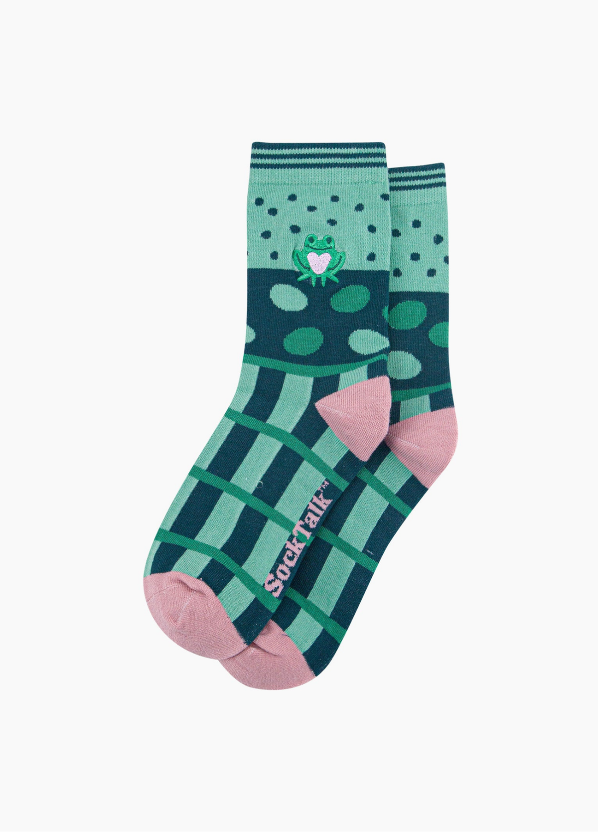 Sock Talk - Embroidered Frog Socks