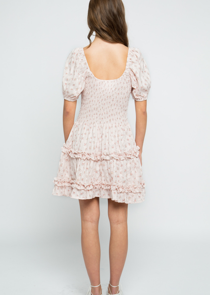 Daisy Street - Mae Floral Frill Mini Dress