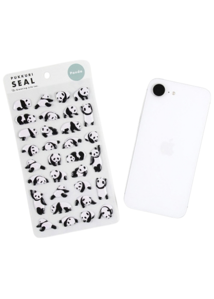 Greeting Life - Panda Puffy Stickers