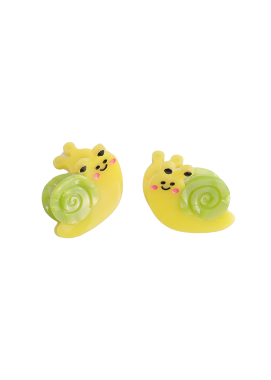 The Edit - Green Snail Hair Claw Clip Duo