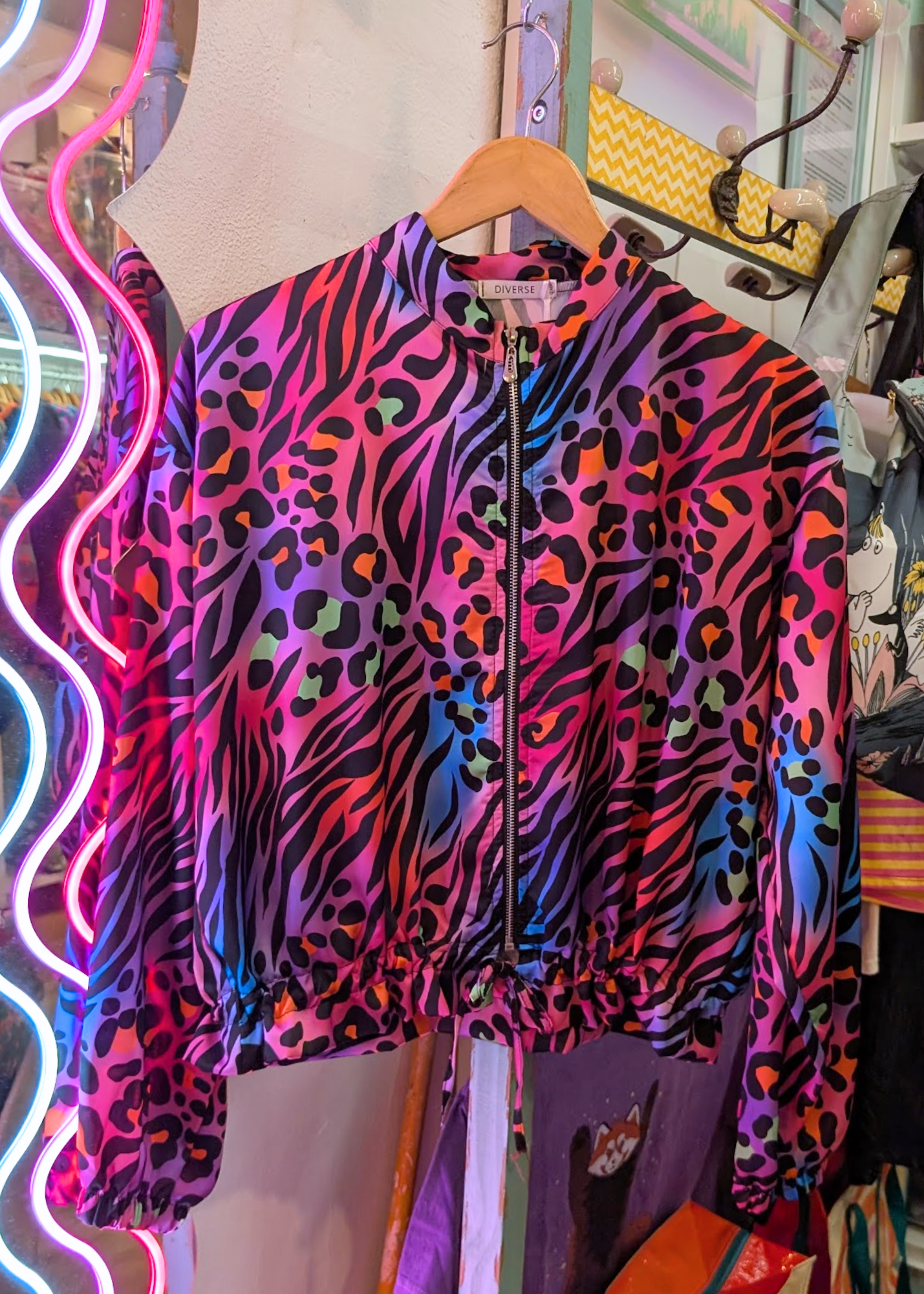The Edit - Rainbow Animal Print Jacket