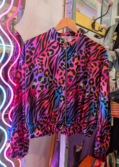 The Edit - Rainbow Animal Print Jacket
