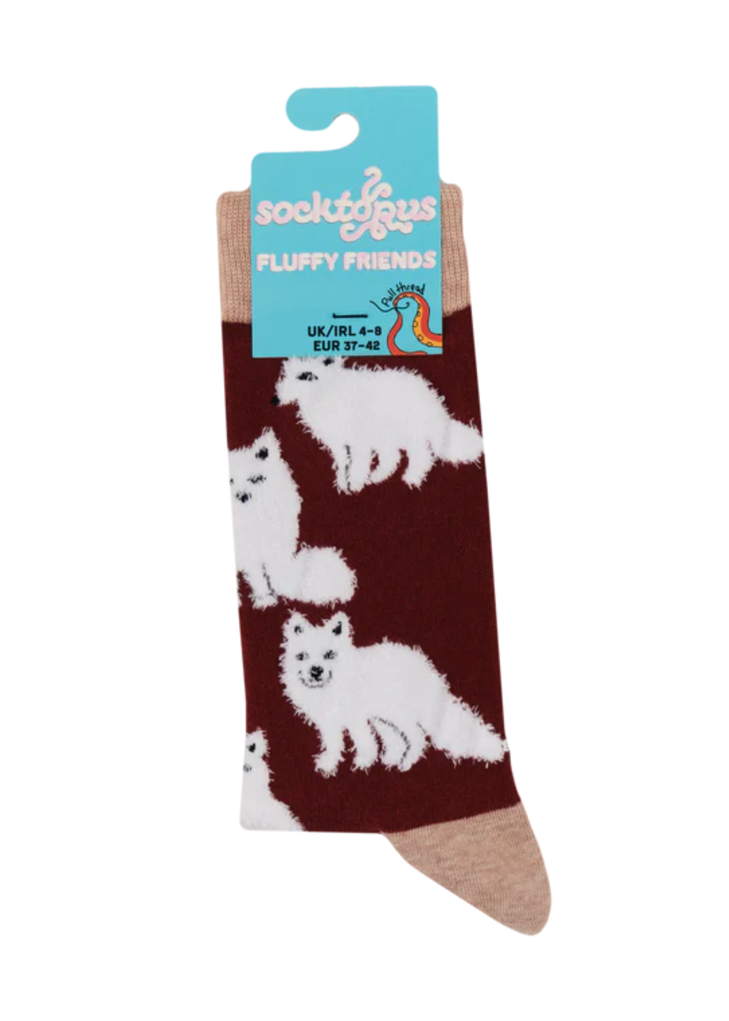 Socktopus - Fluffy Arctic Foxes Socks