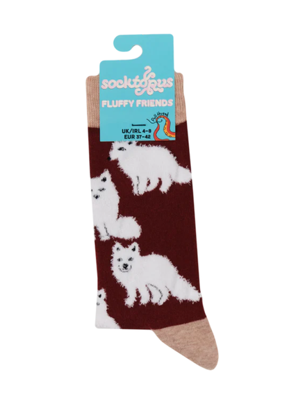 Socktopus - Fluffy Arctic Foxes Socks