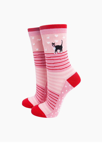 Sock Talk - Embroidered Cat Socks