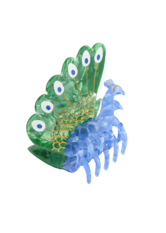 The Edit - Pearly Peacock Hair Claw