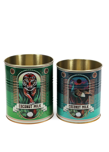 Rex London - Medium ‘Coconut Milk’ Storage Tins