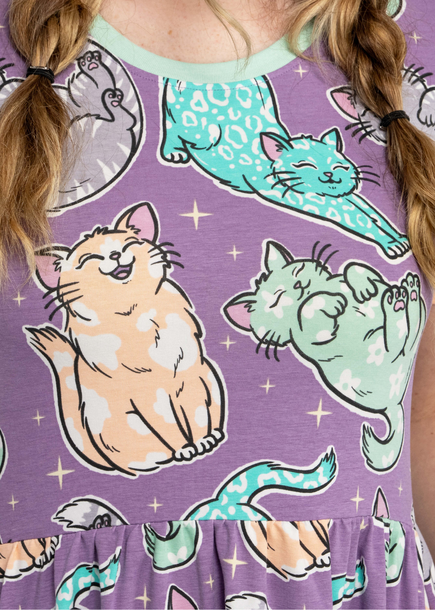 Rebel Romance x Abi Perry - Purrfect Cats Midi Dress