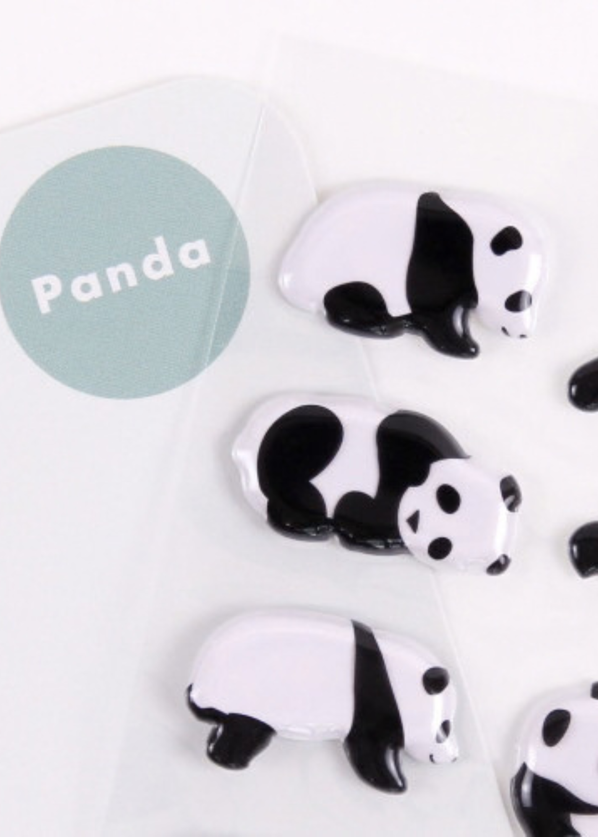 Greeting Life - Panda Puffy Stickers
