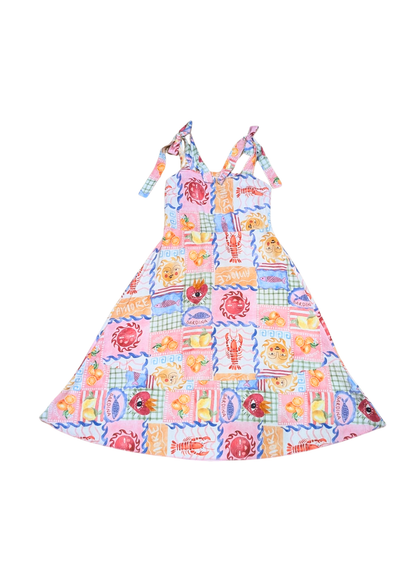 The Edit - Sardinia Summer Dress with Tie Straps