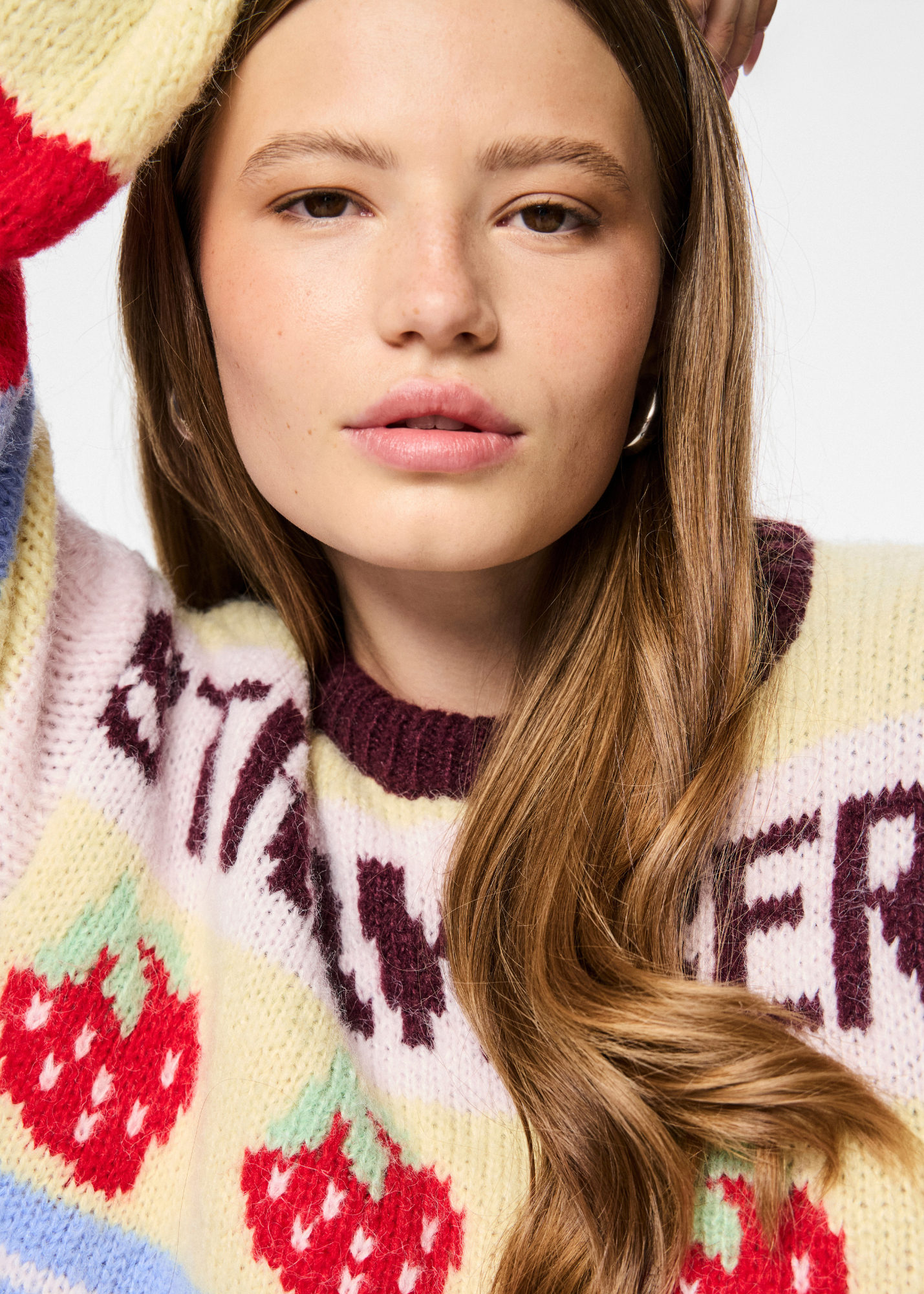 Pieces - Strawberry Weekend Knit Jumper