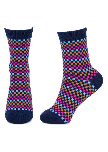 Joe Cool - Navy Blue Pixels Socks