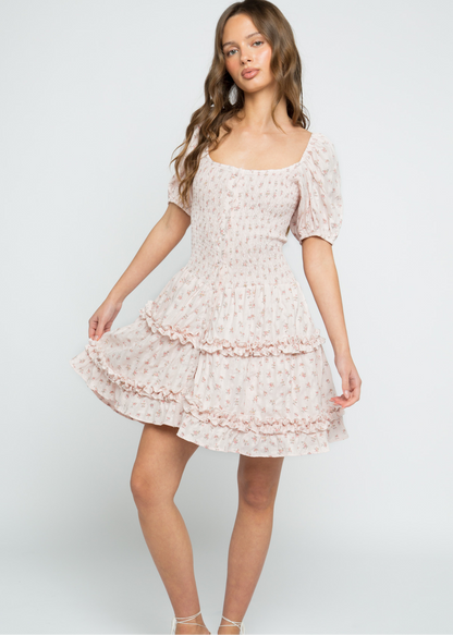 Daisy Street - Mae Floral Frill Mini Dress