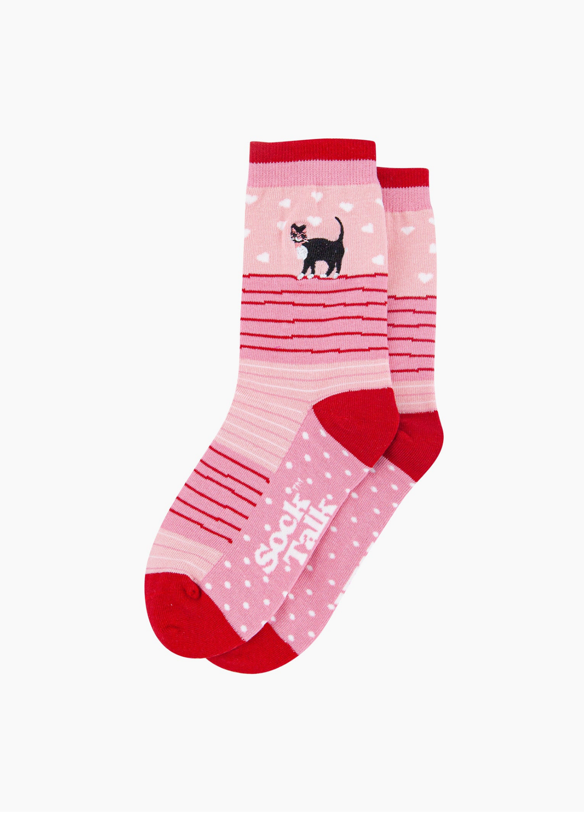 Sock Talk - Embroidered Cat Socks